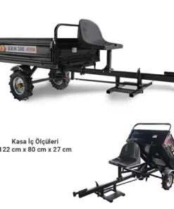 Kaan KRM 200 Damperli Çapa Makinesi Römorku