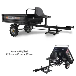 Kaan KRM 200 Damperli Çapa Makinesi Römorku